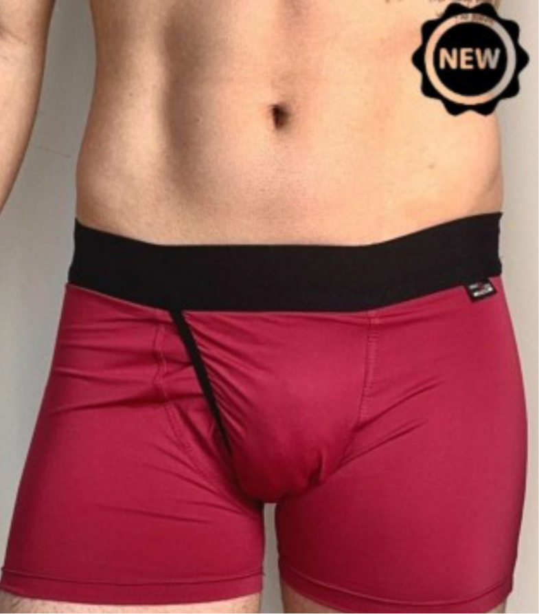BOXER STRAP - TRANS T POLIAMIDA BURDEOS