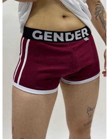 Boxer Gender Strap Burgundy