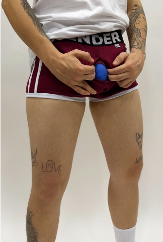 Boxer Gender Strap Burgundy