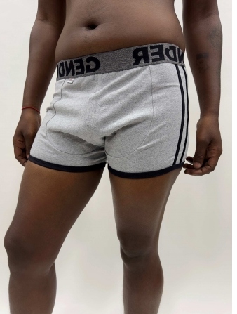 Boxer Gender Strap  Gris Mixto