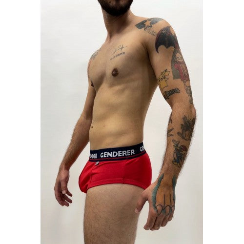 BOXER STRAP - APERTURA LATERAL RED