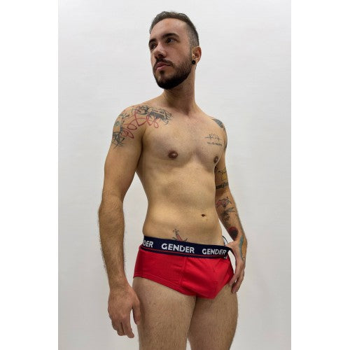 BOXER STRAP - APERTURA LATERAL RED